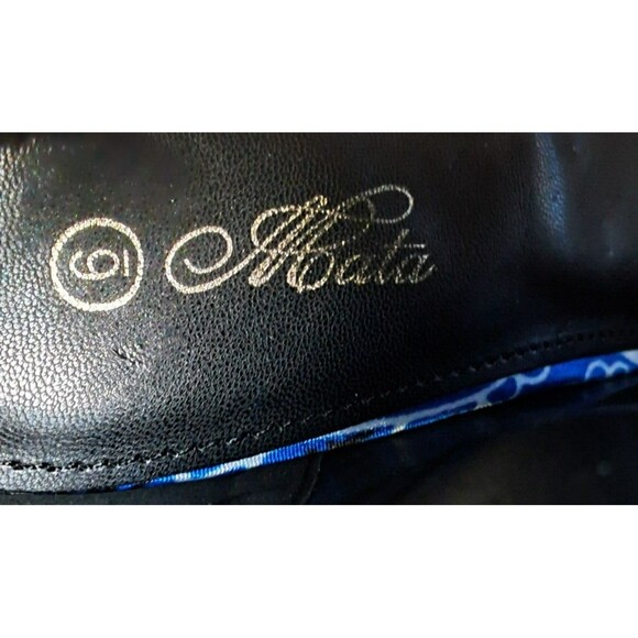 NEW Mata Blue Bandana Chunky Heel Peep Toe Boots Size 6 - Picture 10 of 10